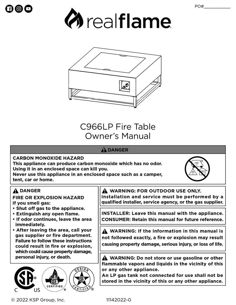 RealFlame C966LP owner's manual RealFlame C966LP owner's manual