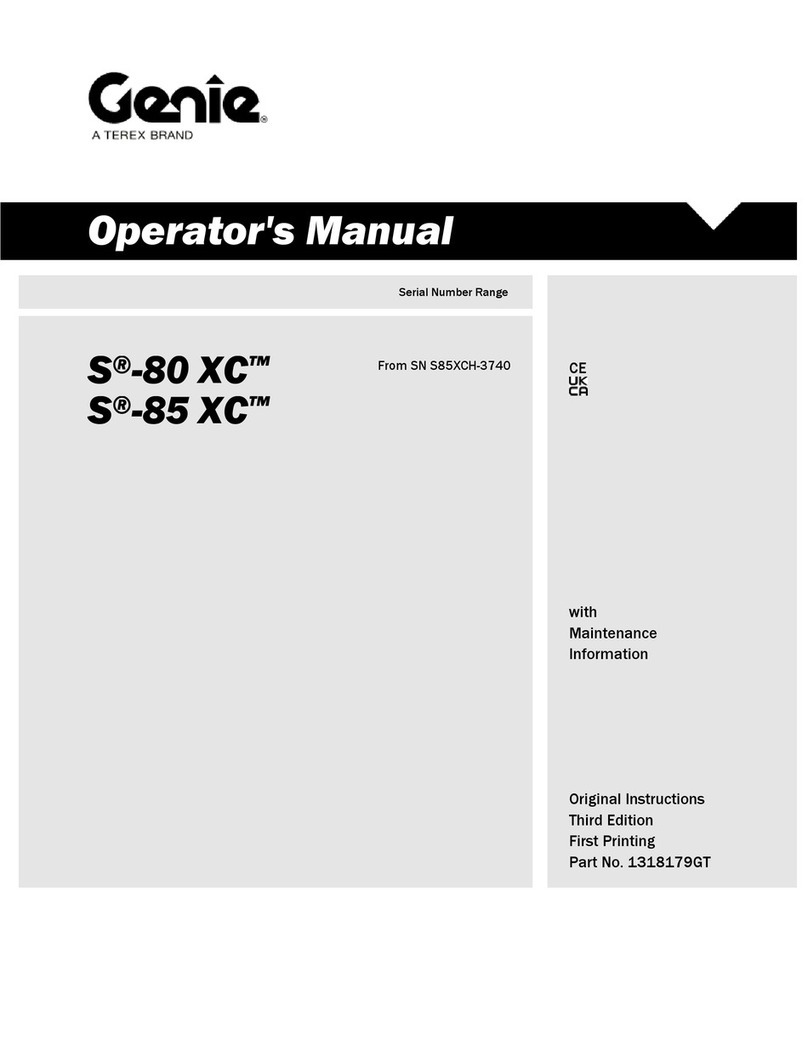 Terex S85XCH-3740 Operator's manual
