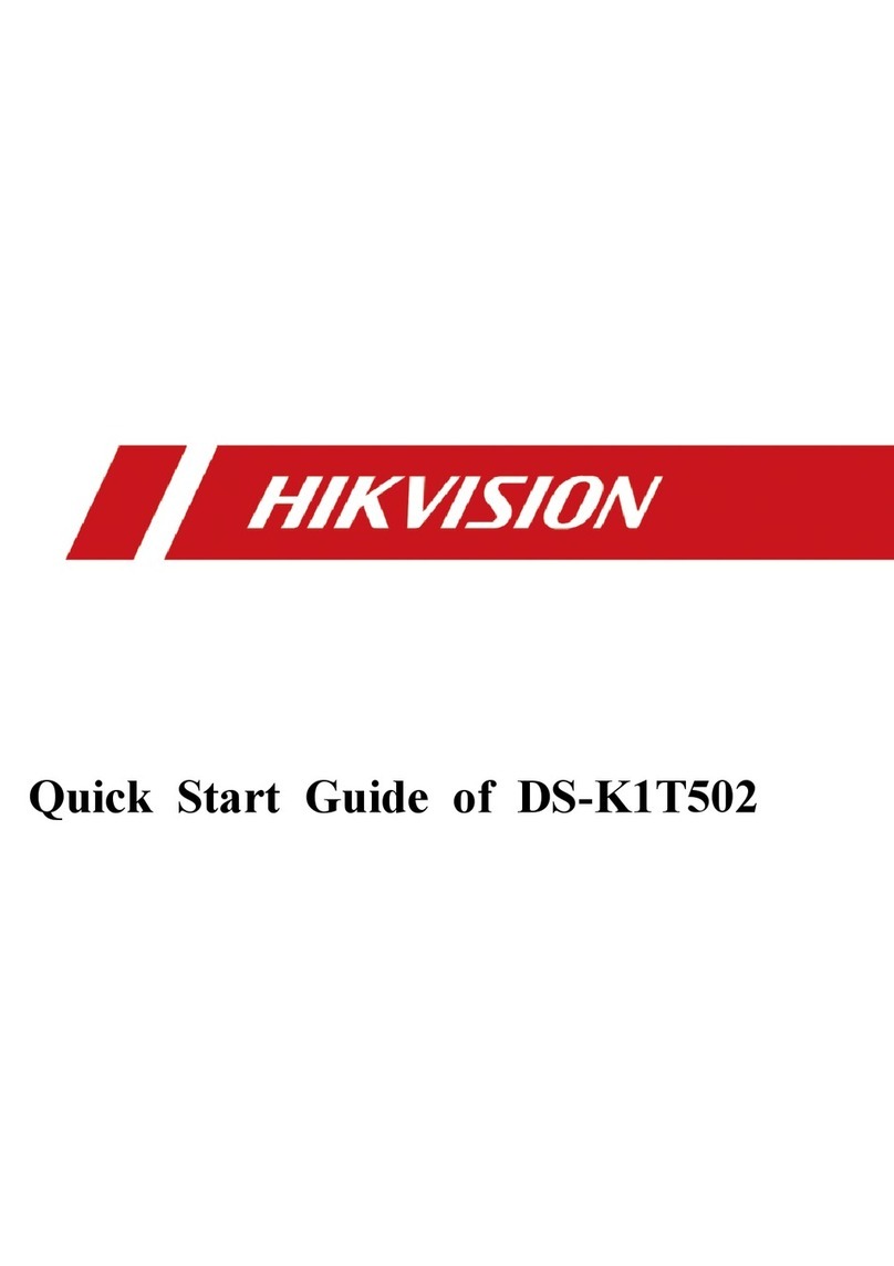HIK VISION DS-K1T502 Series quick start guide