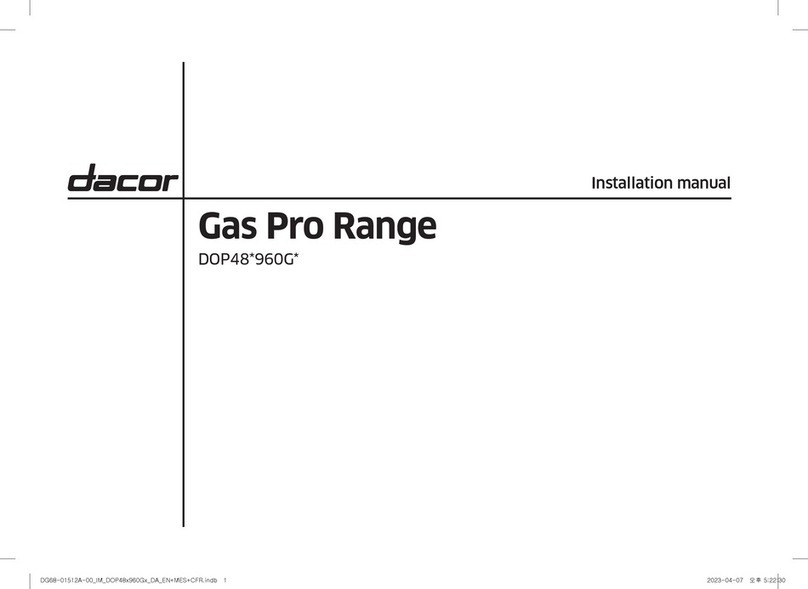 Dacor DOP48 960G Series User manual