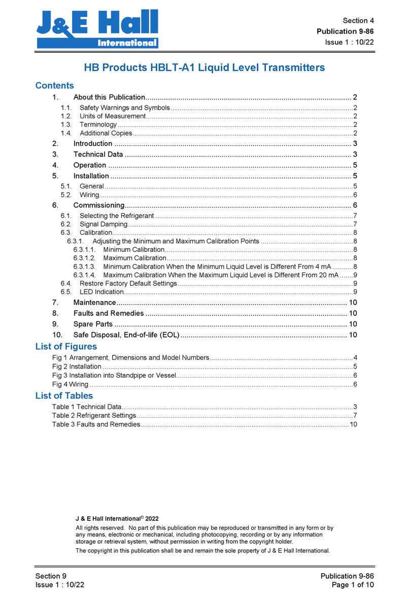 J&E Hall HBLT-A1 manual