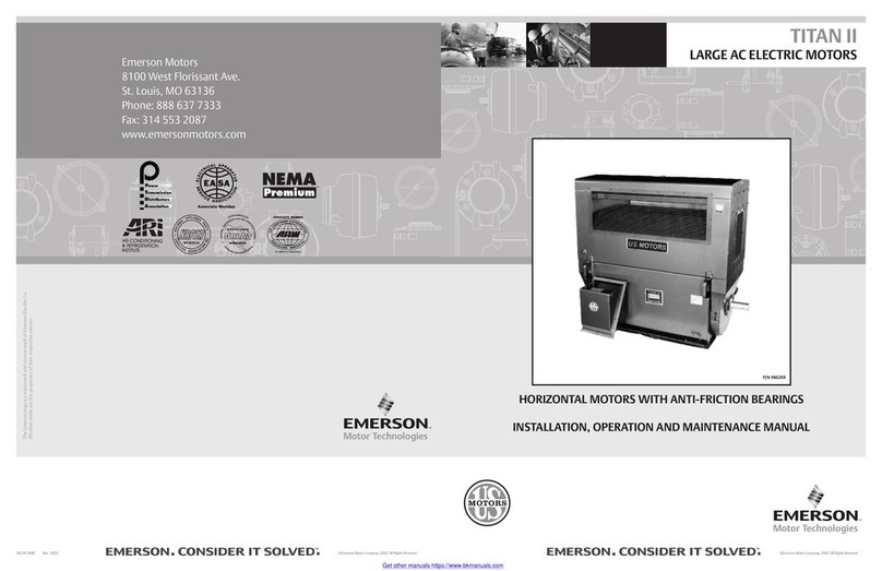 Emerson TITAN II Installation, operation and maintenance manual