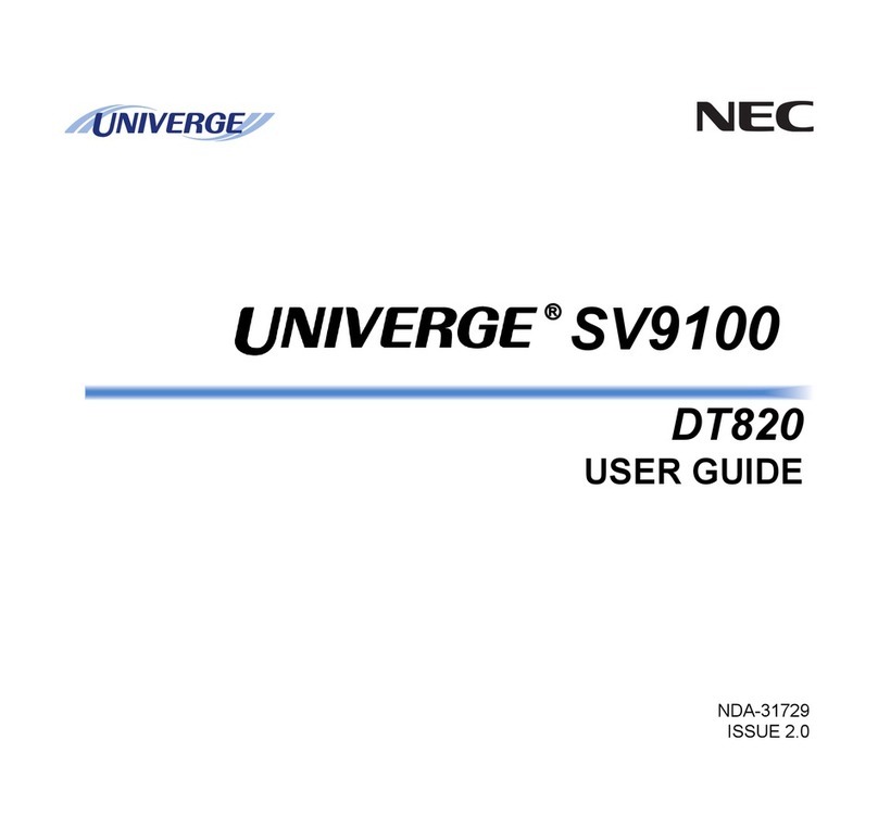 NEC Univerge SV9100 User manual