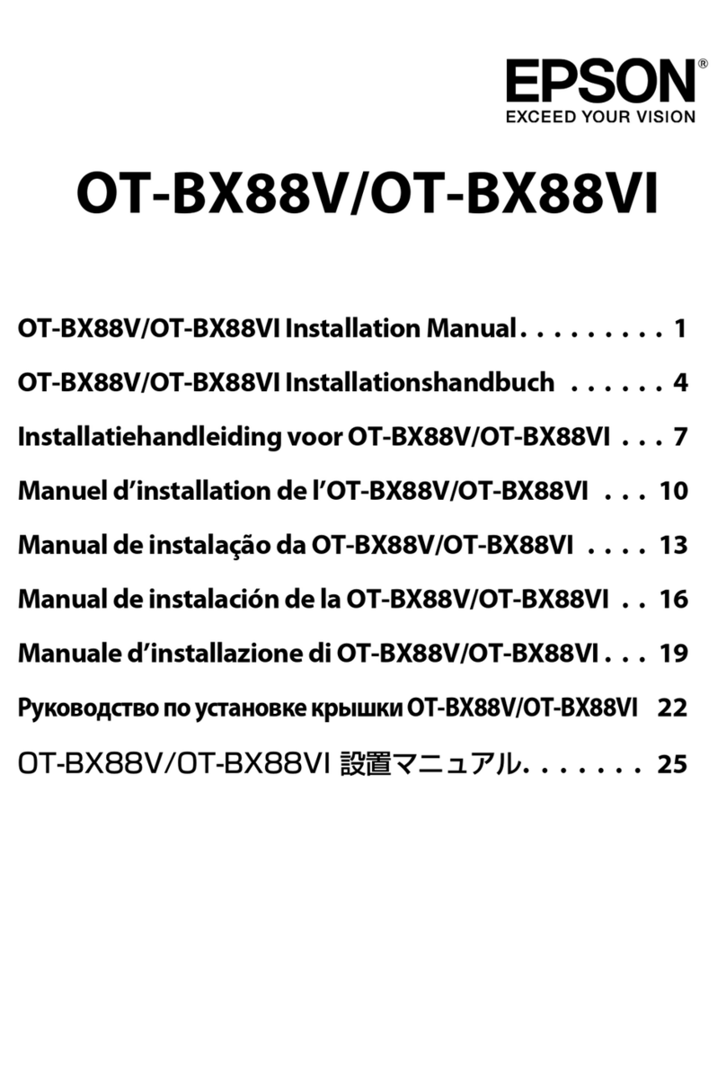 Epson OT-BX88V installation manual