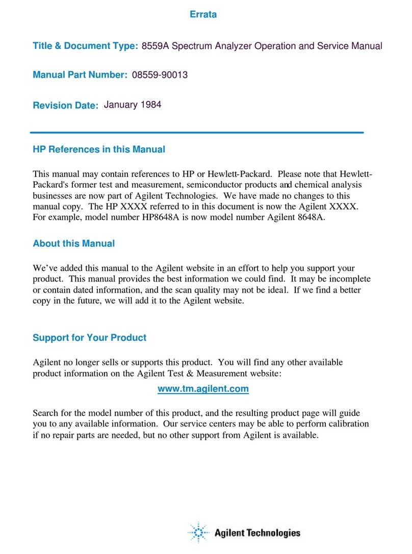 HP 8559A Operation manual