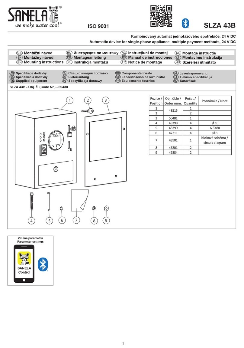 Sanela SLZA 43B Mounting instructions