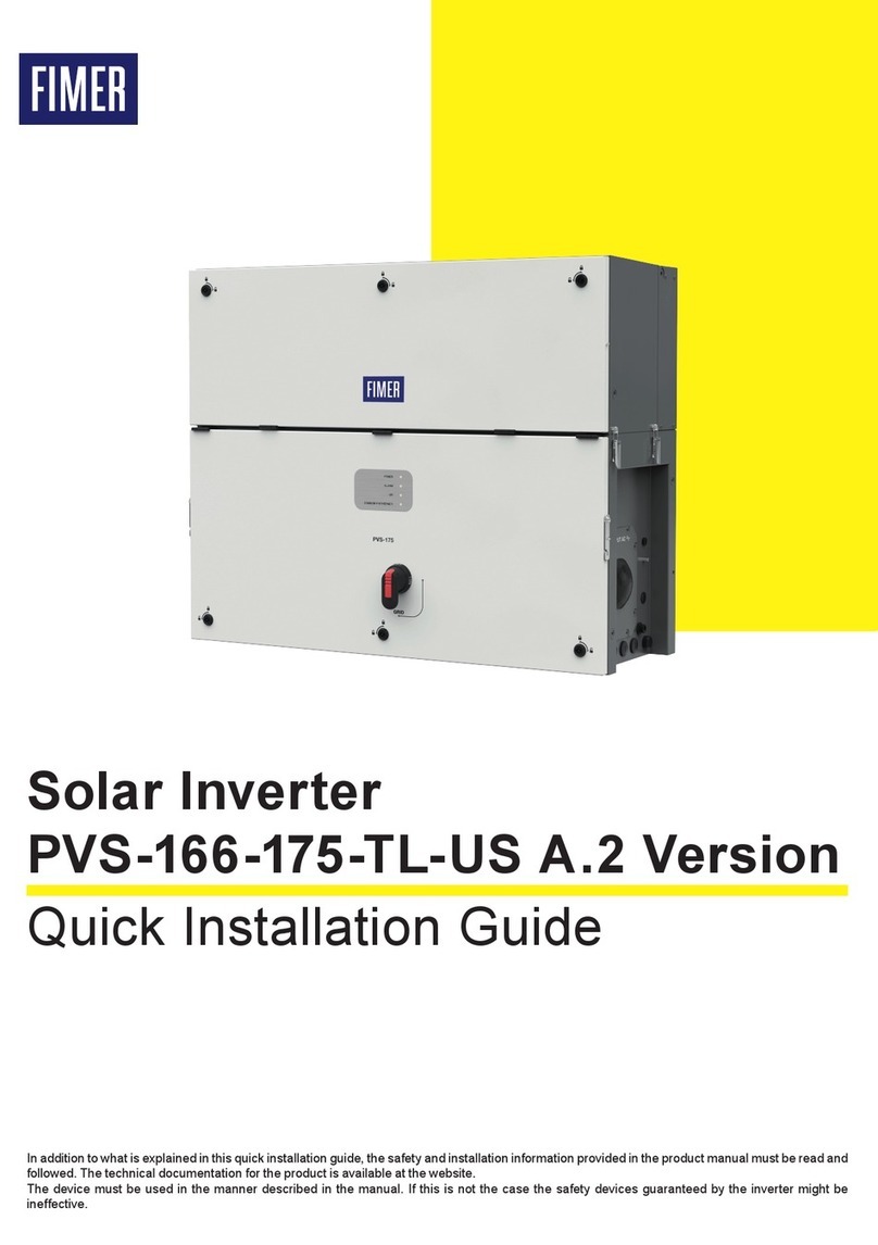 Fimer PVS-166-TL-US User manual
