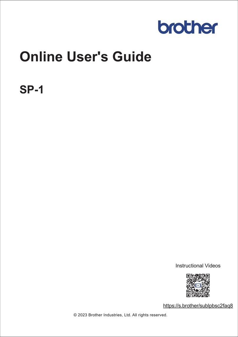 Brother SP-1 Technical manual