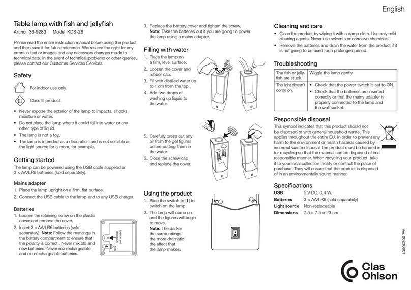 Clas Ohlson KDS-26 quick start guide