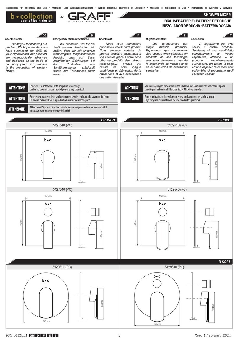 Graff b-collection 5127510 Operator's manual