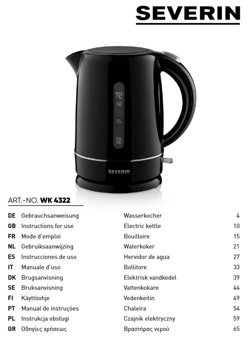 SEVERIN WK 4322 User manual