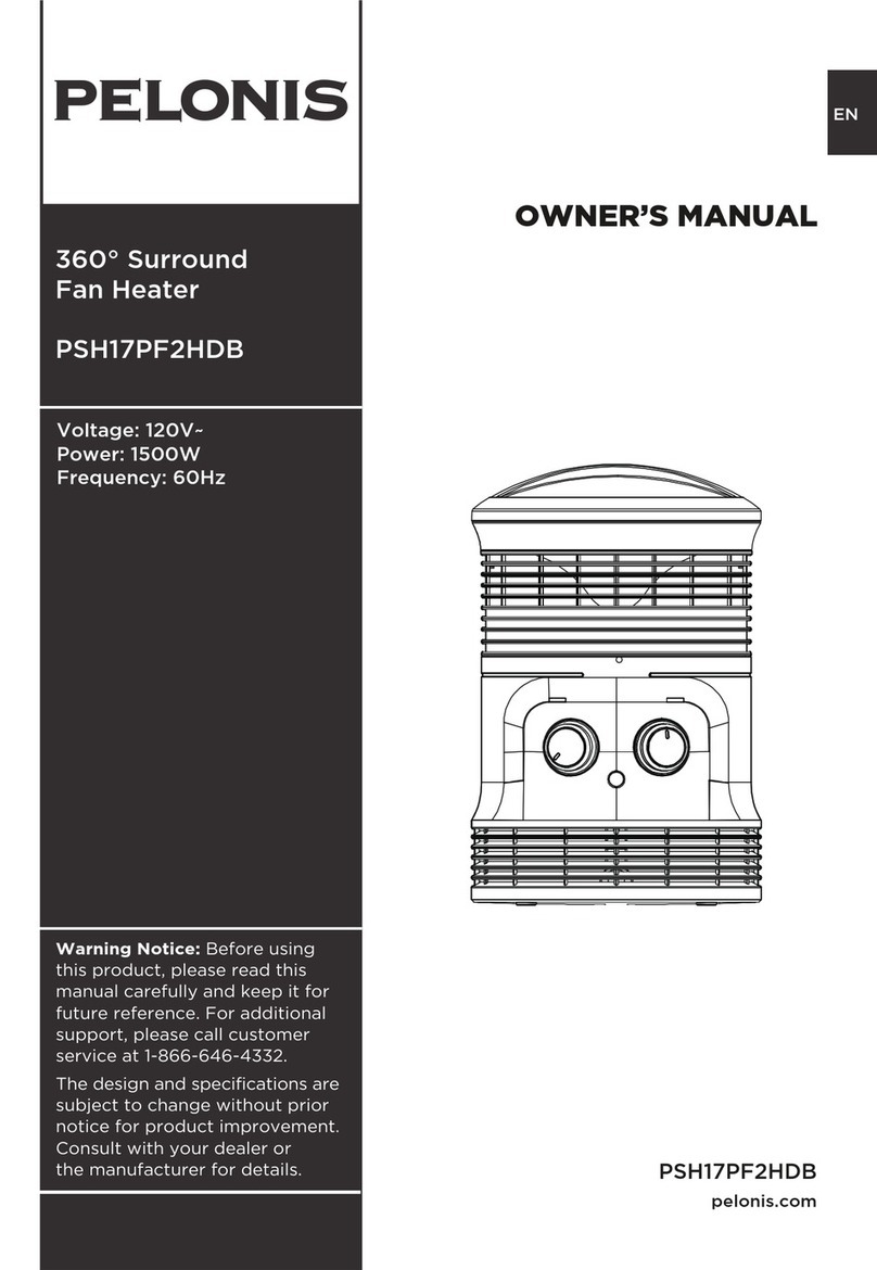Pelonis PSH17PF2HDB User manual