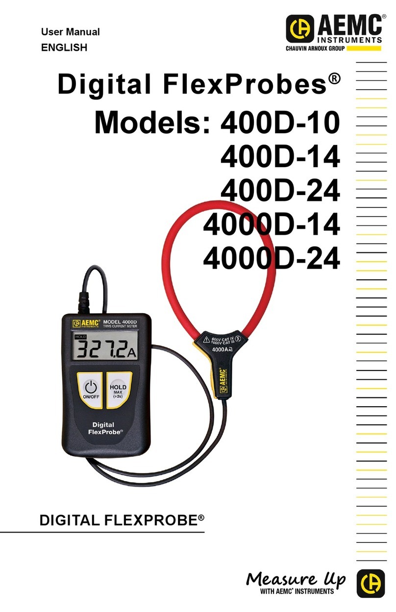 AEMC instruments Digital FlexProbes 400D-10 user manual