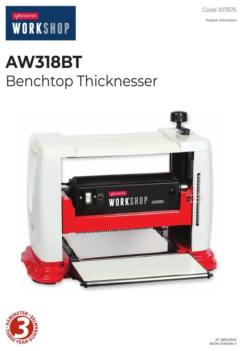 Axminster AW318BT User manual