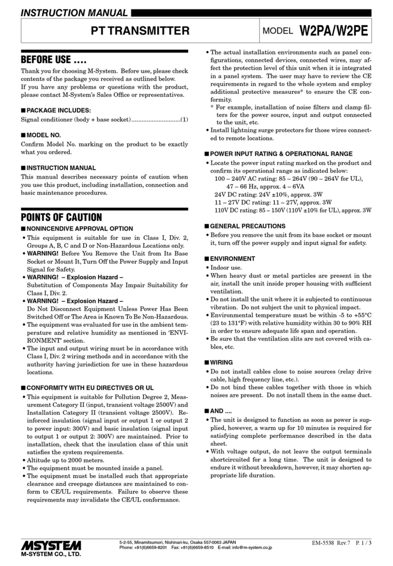 M-system W2PA User manual