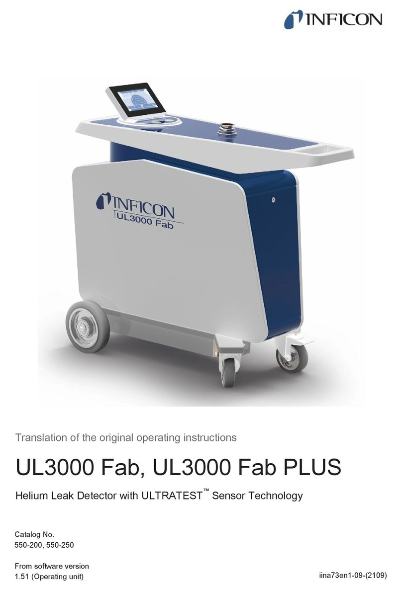 Inficon ULTRATEST UL3000 Fab PLUS operating instructions