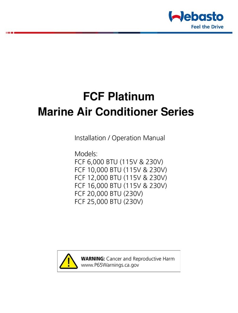 Webasto FCF 10,000 BTU User manual