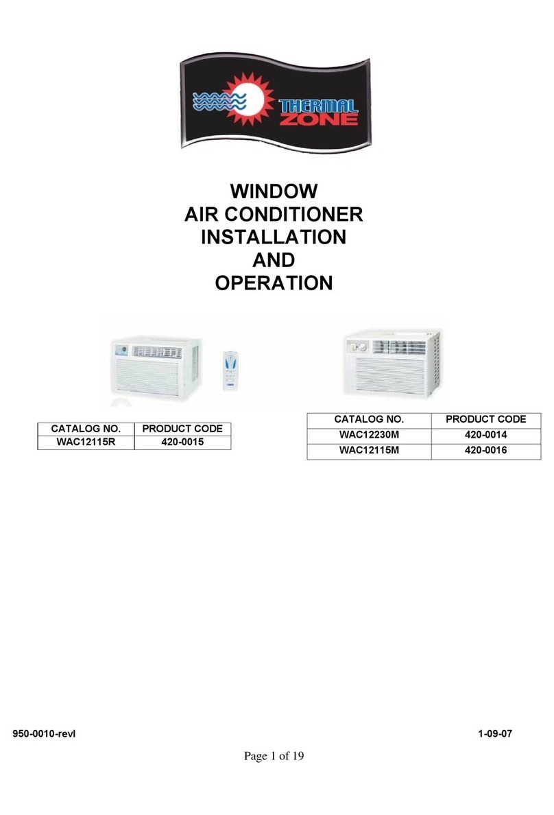 Thermal Zone WAC12230M User manual