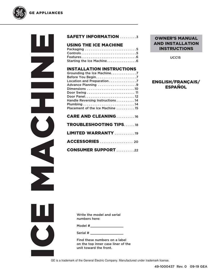 GE UCC15 Operating instructions GE UCC15 Operating instructions