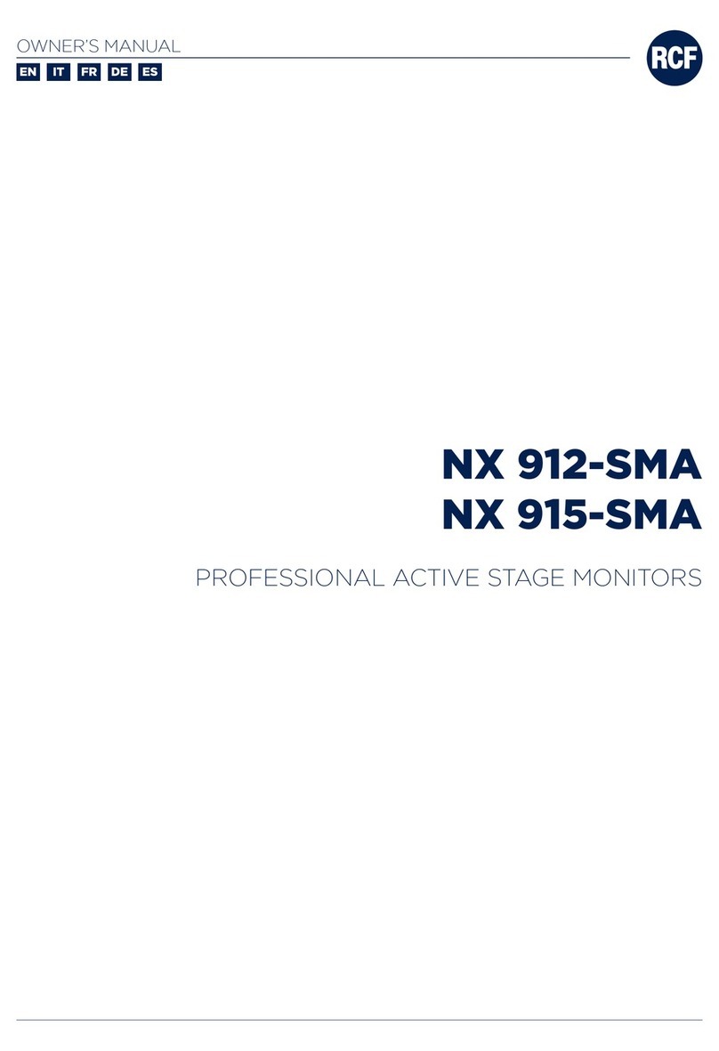 RCF NX 912-SMA User manual