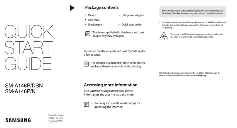 Samsung SM-A146P/DSN User manual