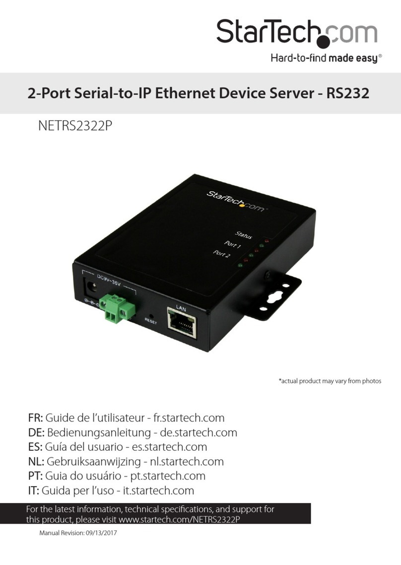 StarTech.com NETRS2322P User manual