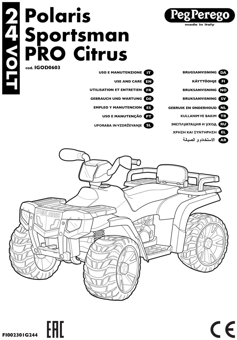 Peg-Perego Polaris Sportsman PRO Citrus Installation instructions