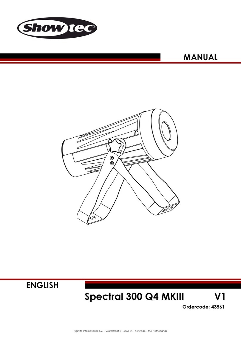 Show Tec Spectral 300 Q4 MKIII V1 User manual