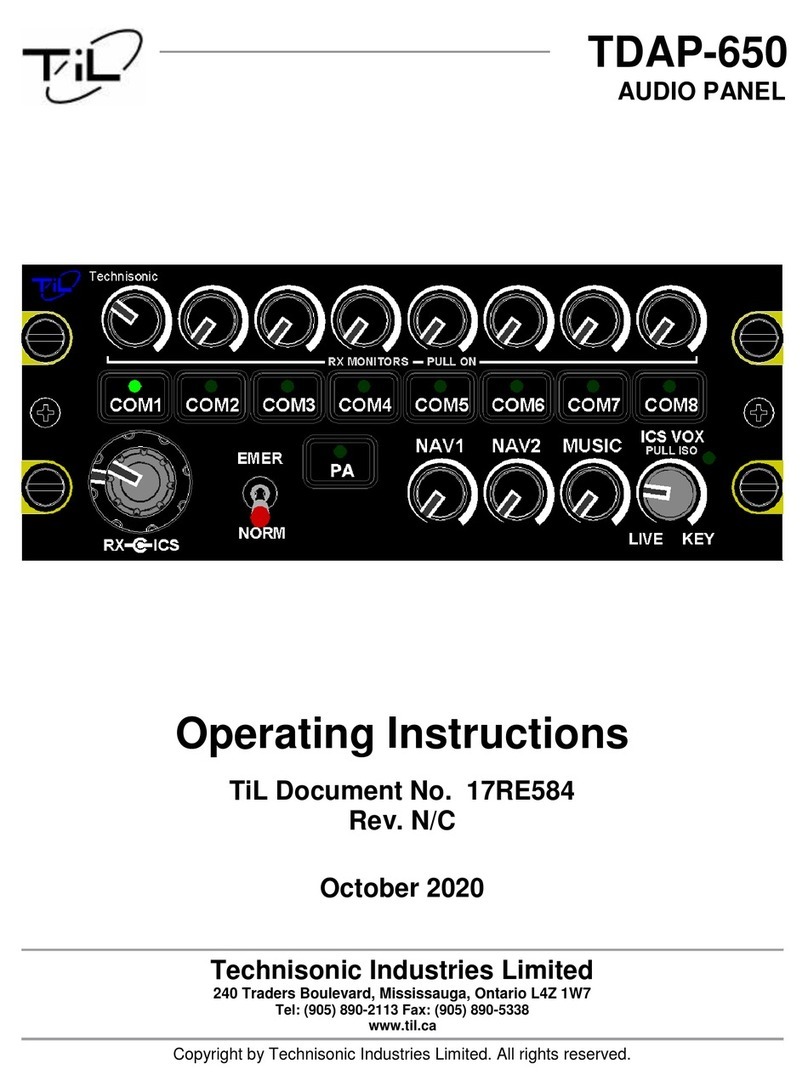 TIL TDAP-650 operating instructions