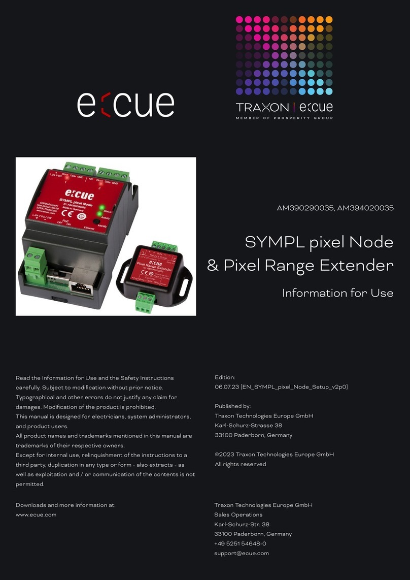 Traxon e:cue SYMPL User manual