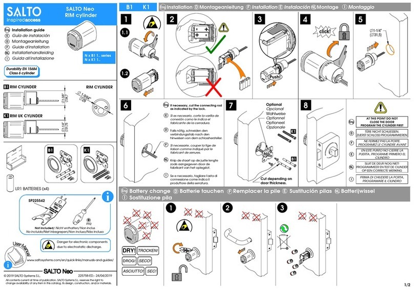 Salto Neo RIM N B1 1 Series installation guide