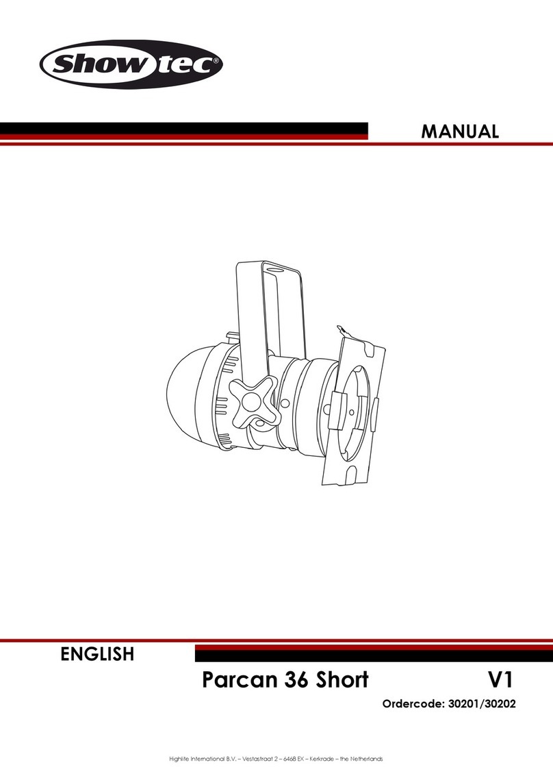Show Tec Parcan 36 Short V1 User manual