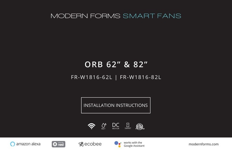 Modern Forms ORB 62 User manual Modern Forms ORB 62 User manual