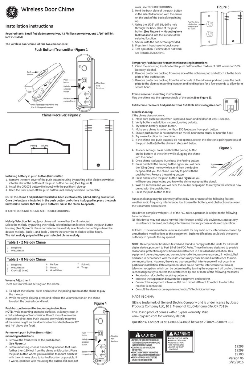GE 19299 User manual