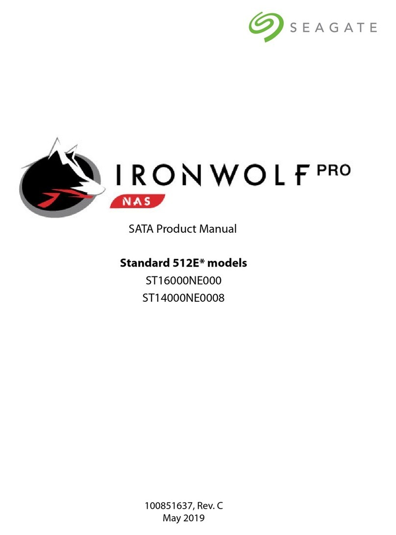 Seagate IRONWOLF PRO NAS ST16000NE000 User manual