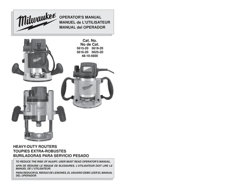 Milwaukee 5616-20 Operator's manual
