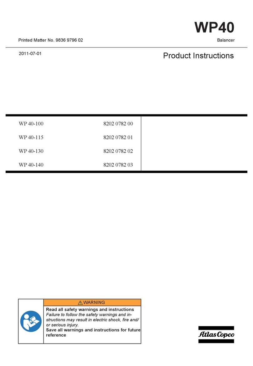 Atlas Copco WP40 Product instructions