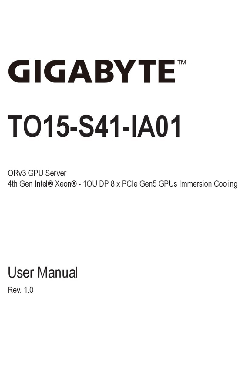 Gigabyte TO15-S41-IA01 User manual