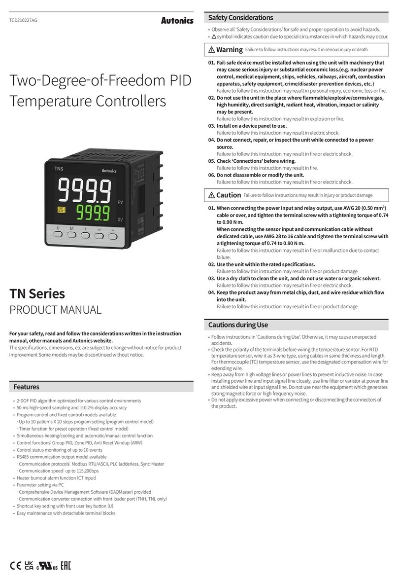 Autonics TN Series User manual
