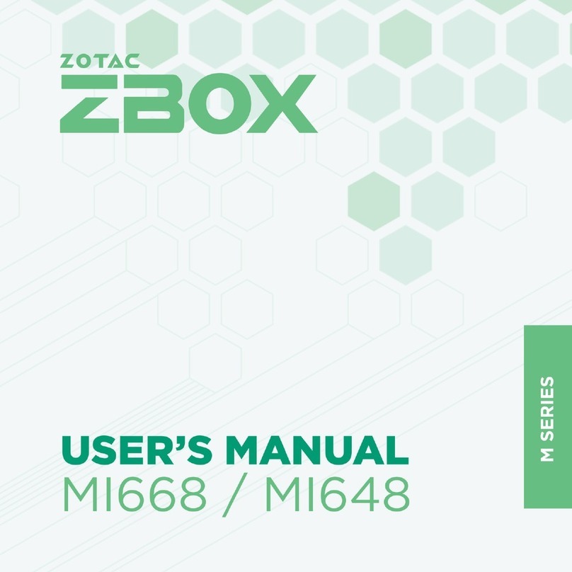 Zotac ZBOX M Series User manual