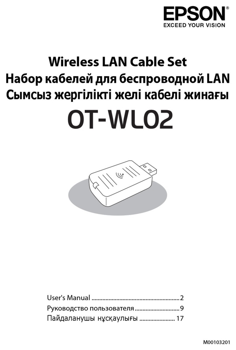 Epson OT-WL02 User manual Epson OT-WL02 User manual