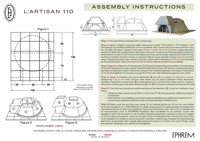 EPHREM L'ARTISAN 110 Assembly instructions