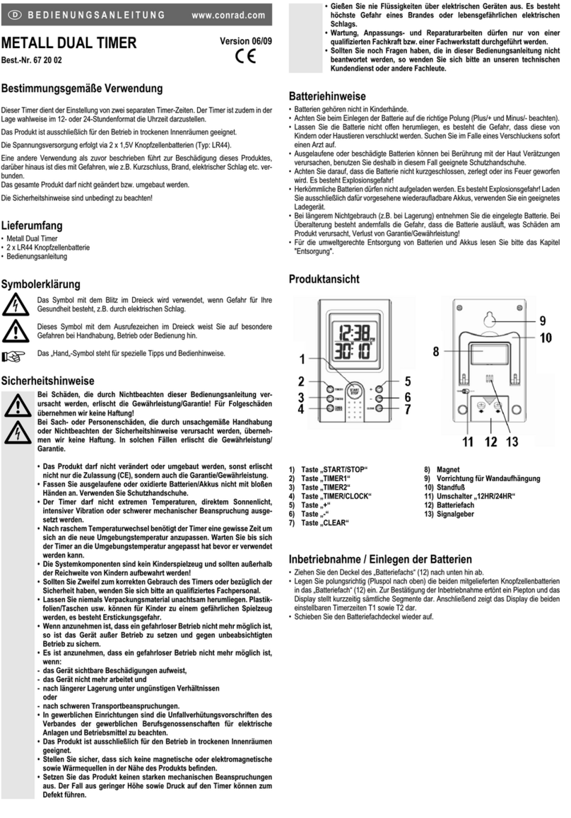 Conrad 67 20 02 User manual