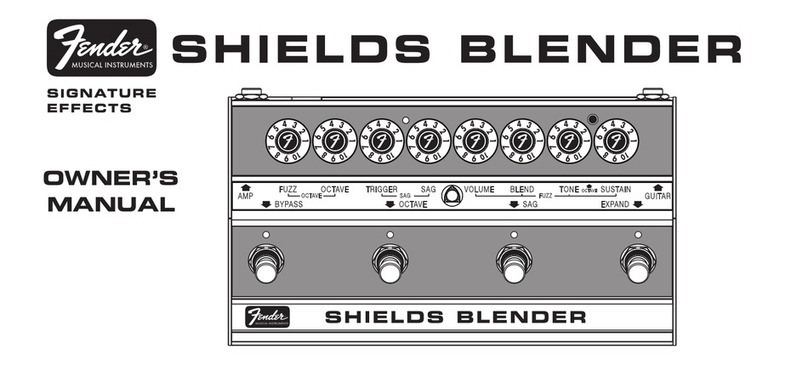 Fender SHIELDS BLENDER User manual
