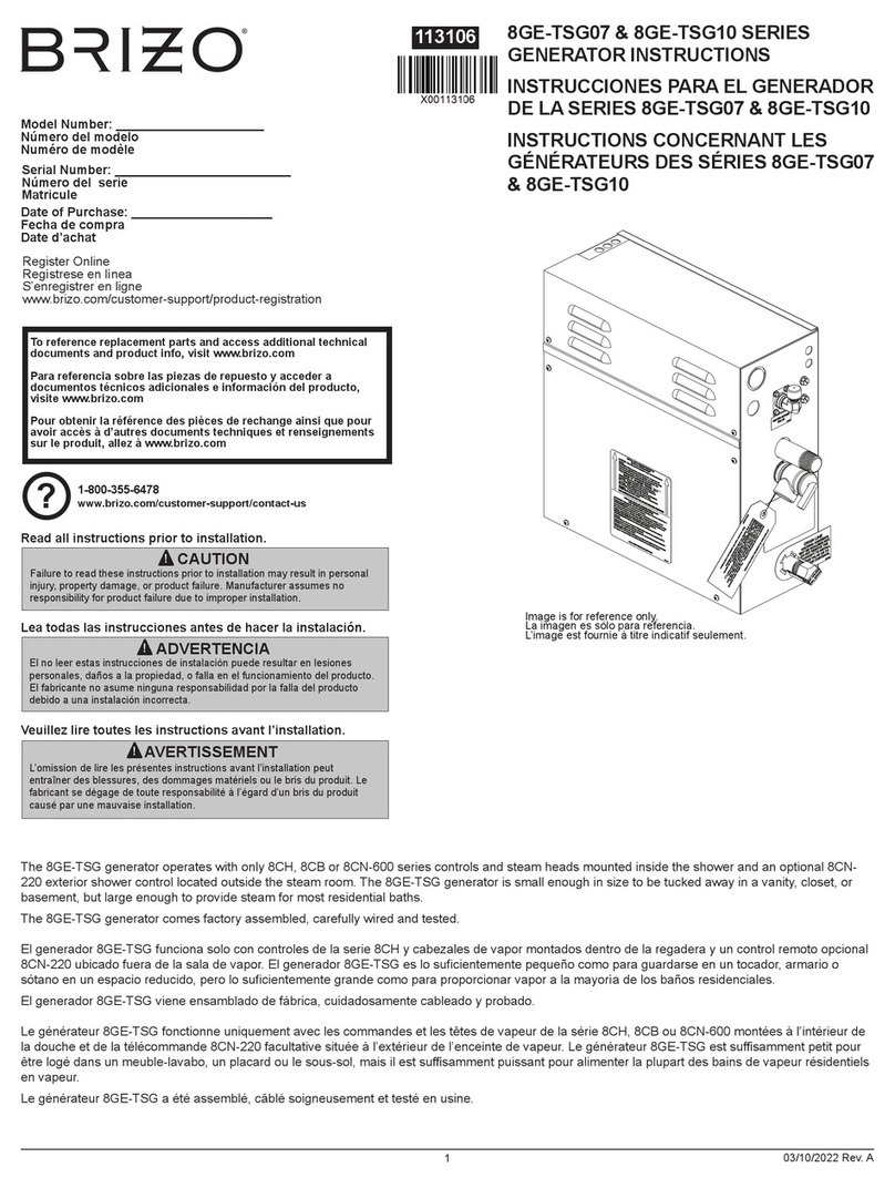 Brizo 8GE-TSG07 Series instructions