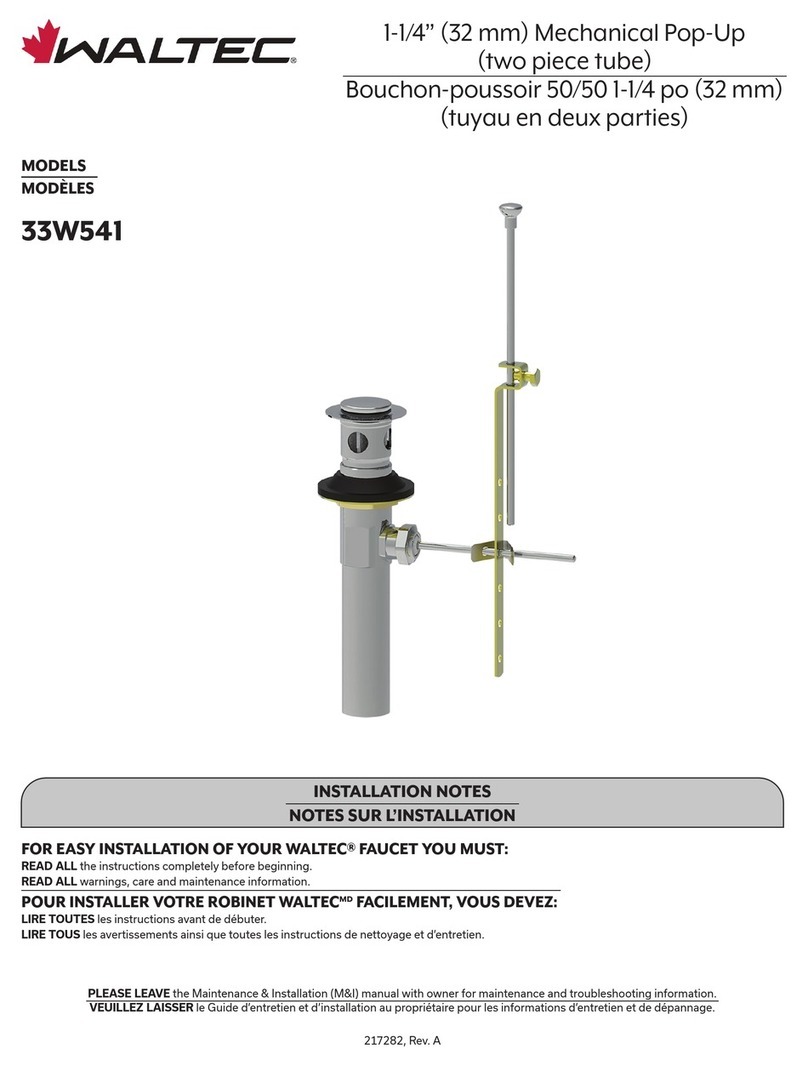 Waltec 33W541 Quick start guide