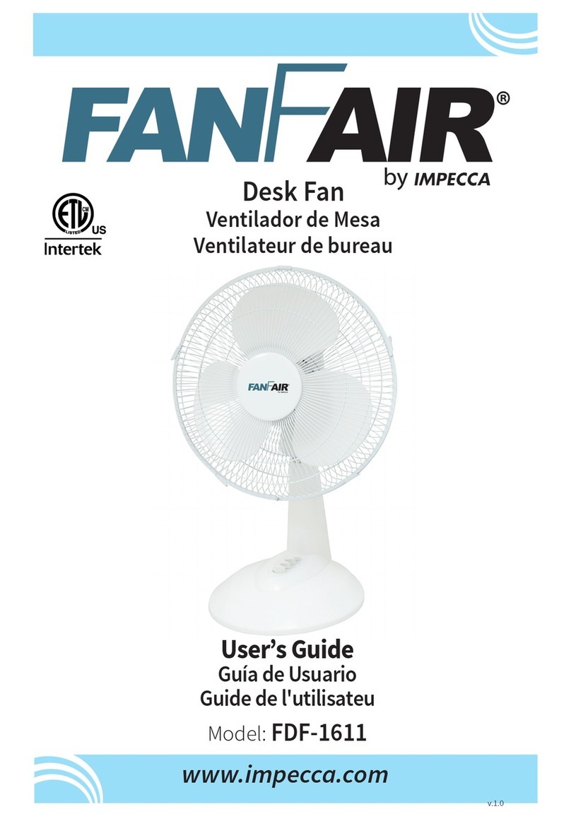 Impecca FANFAIR FDF-1611 User manual