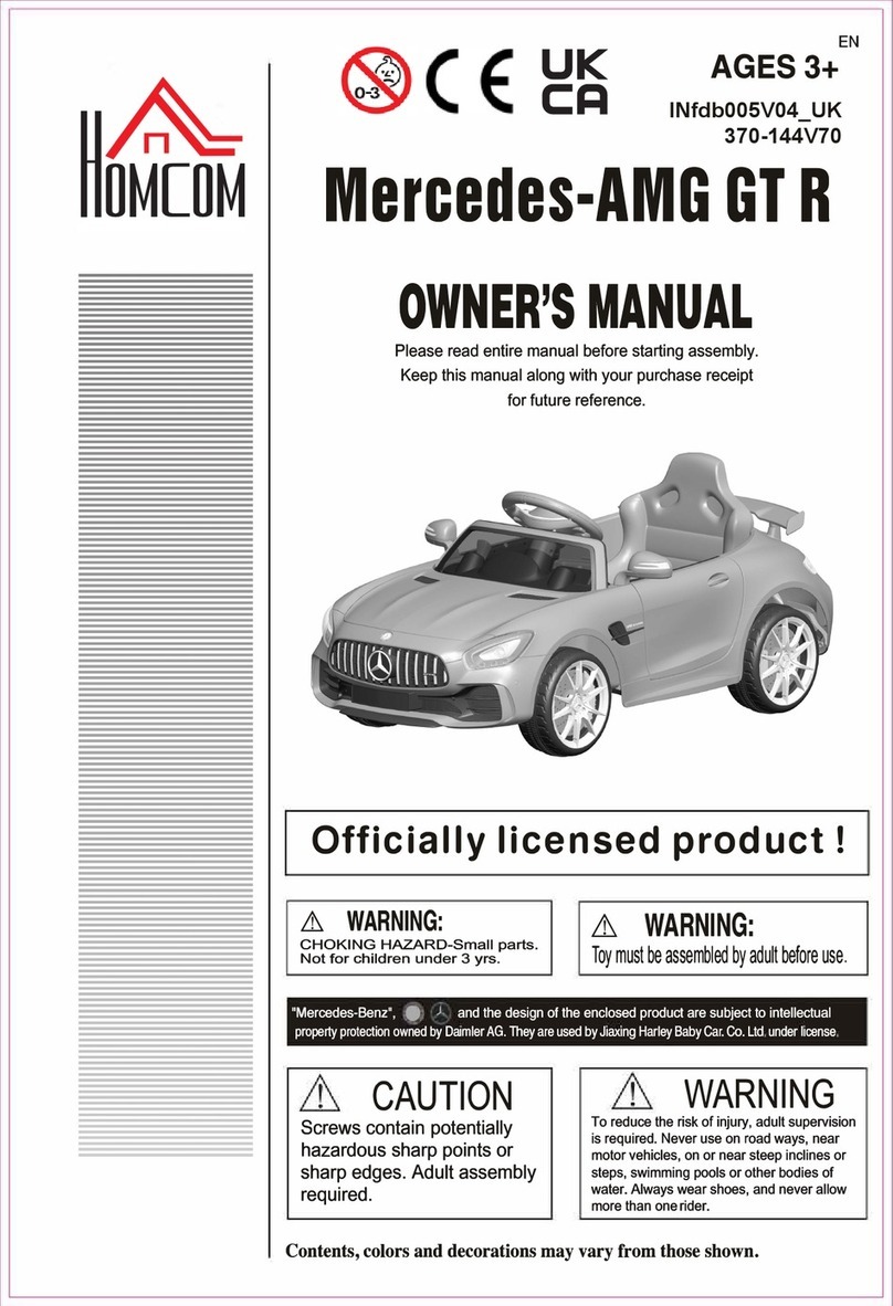 HOMCOM Mercedes-AMO GT R User manual