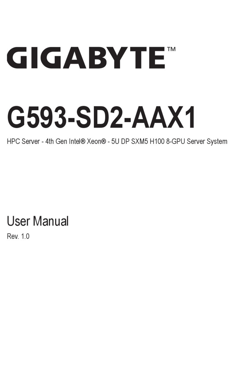 Gigabyte G593-SD2-AAX1 User manual