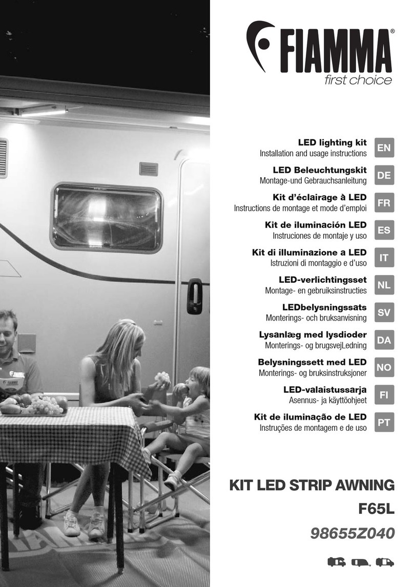 Fiamma F65L Installation and usage instructions